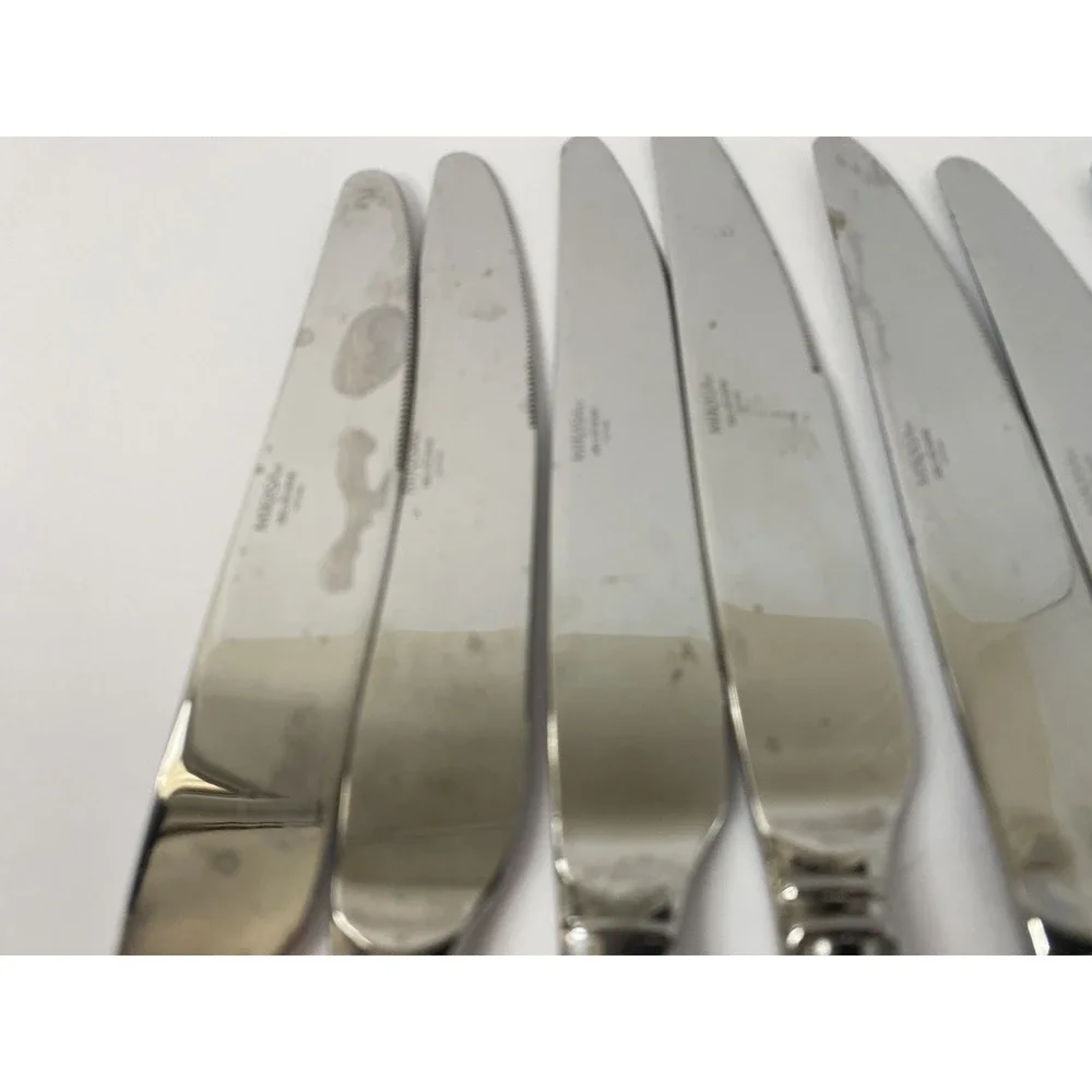 Mikasa Sinclair-Belvedere Stainless Oval Dinner Knives Set Of 8